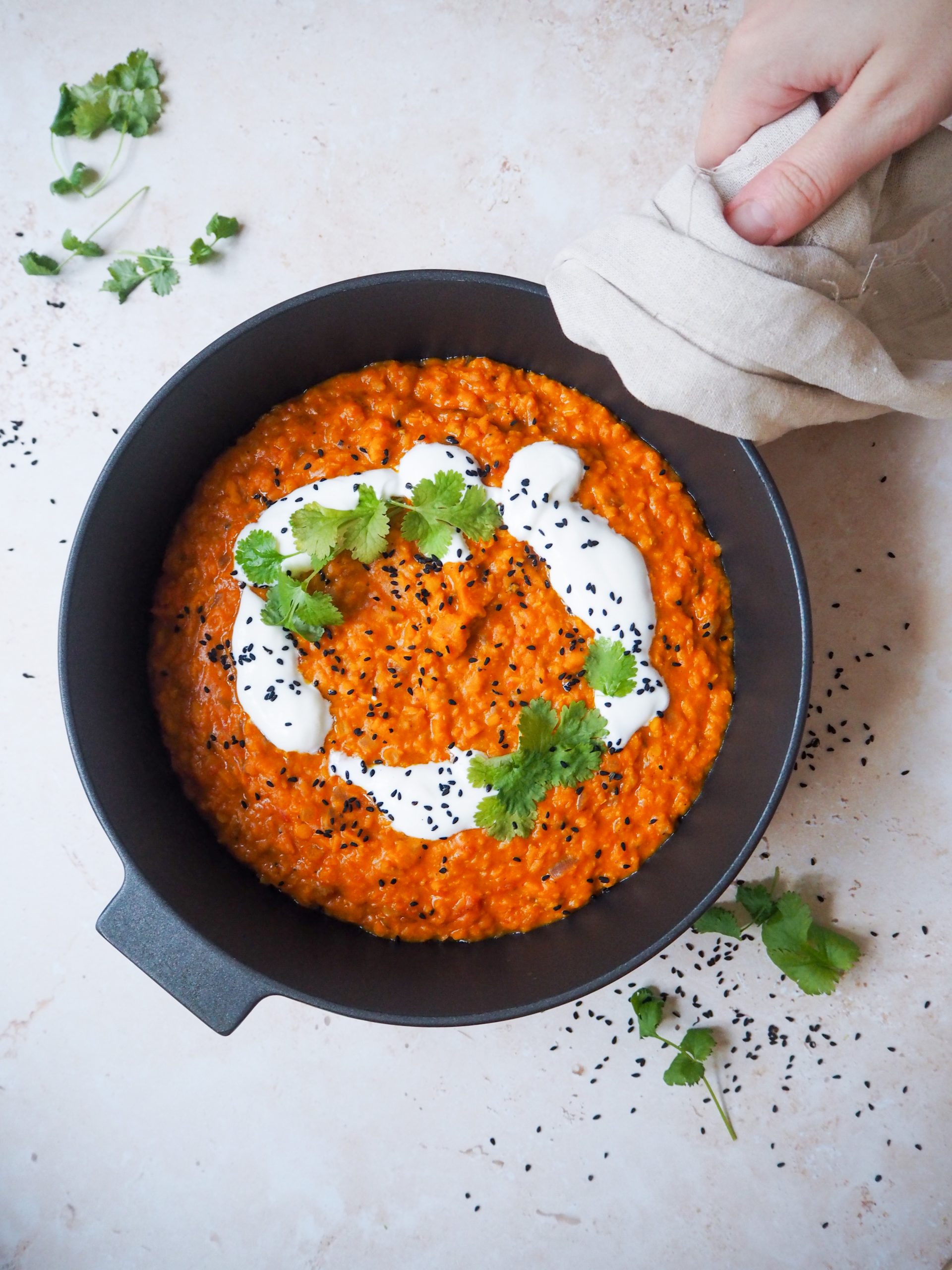 Krydret Dhal med kokosmælk