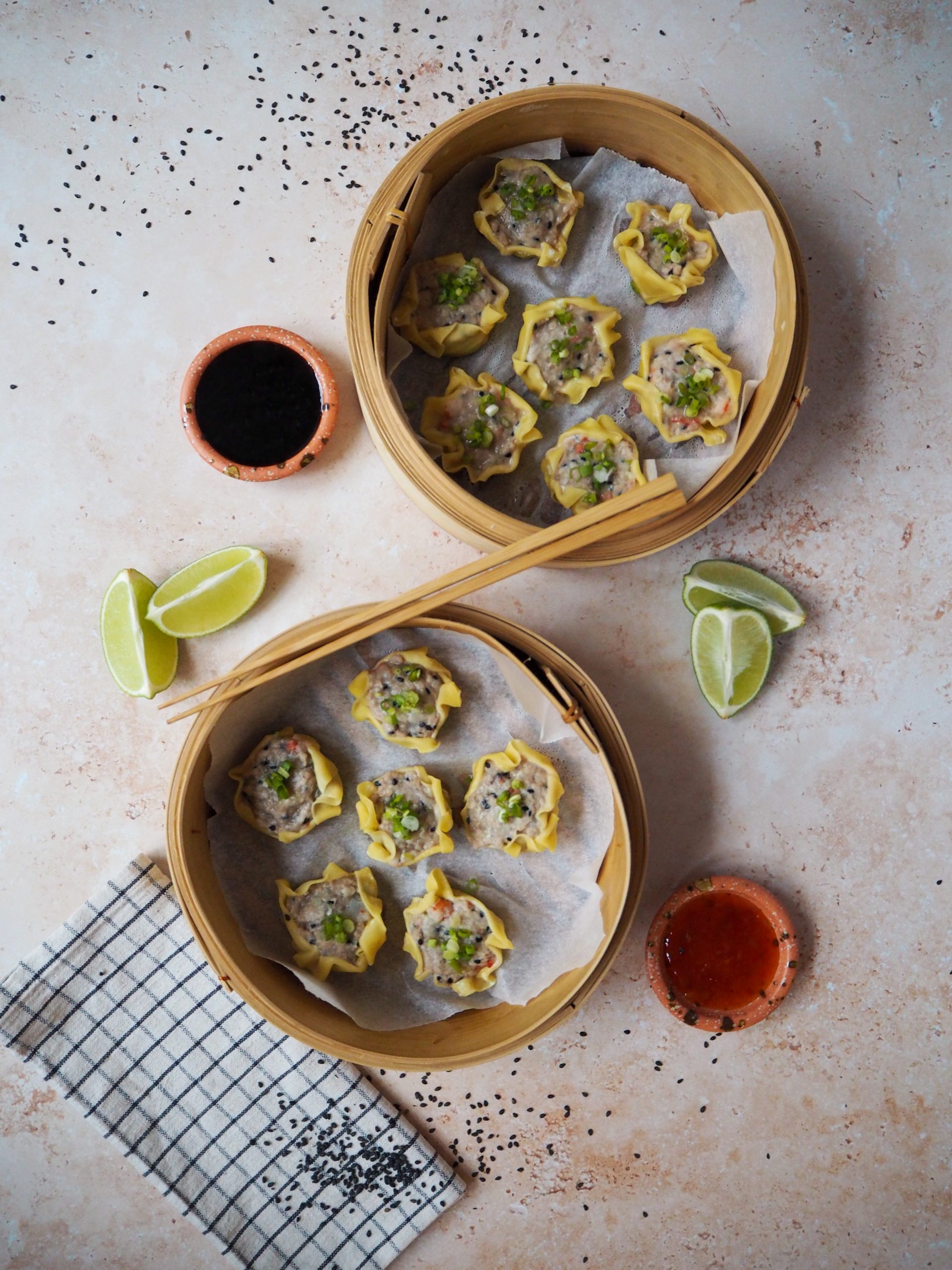 Siu Mai - dumplings med rejer og svinekød